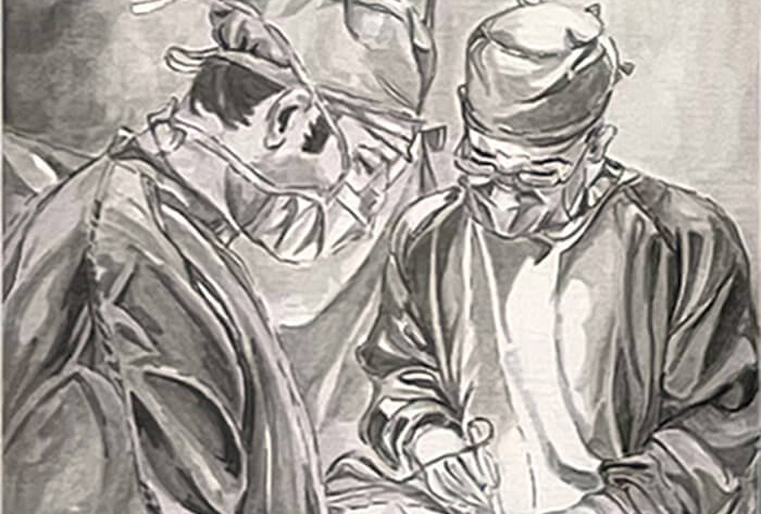 Doctors In Surgery Illustration