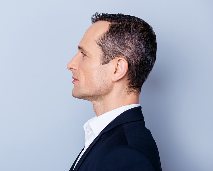 Profile of a man