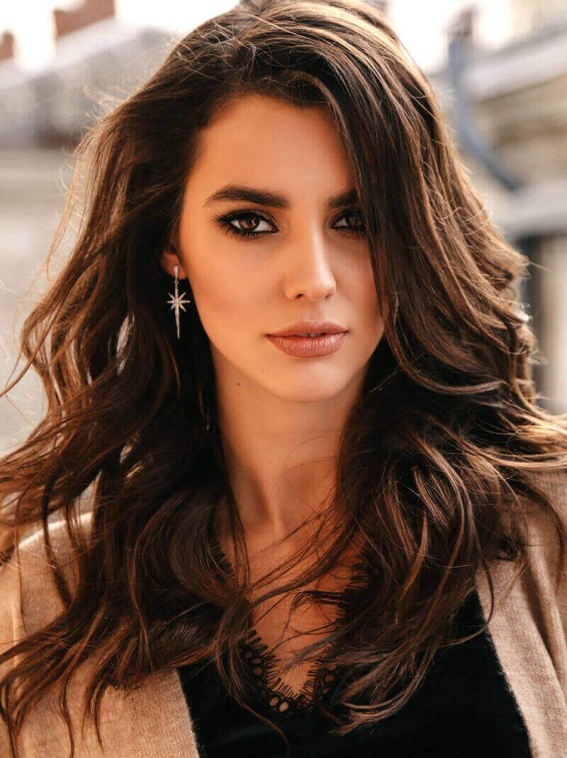 Beautiful woman with wavy hair